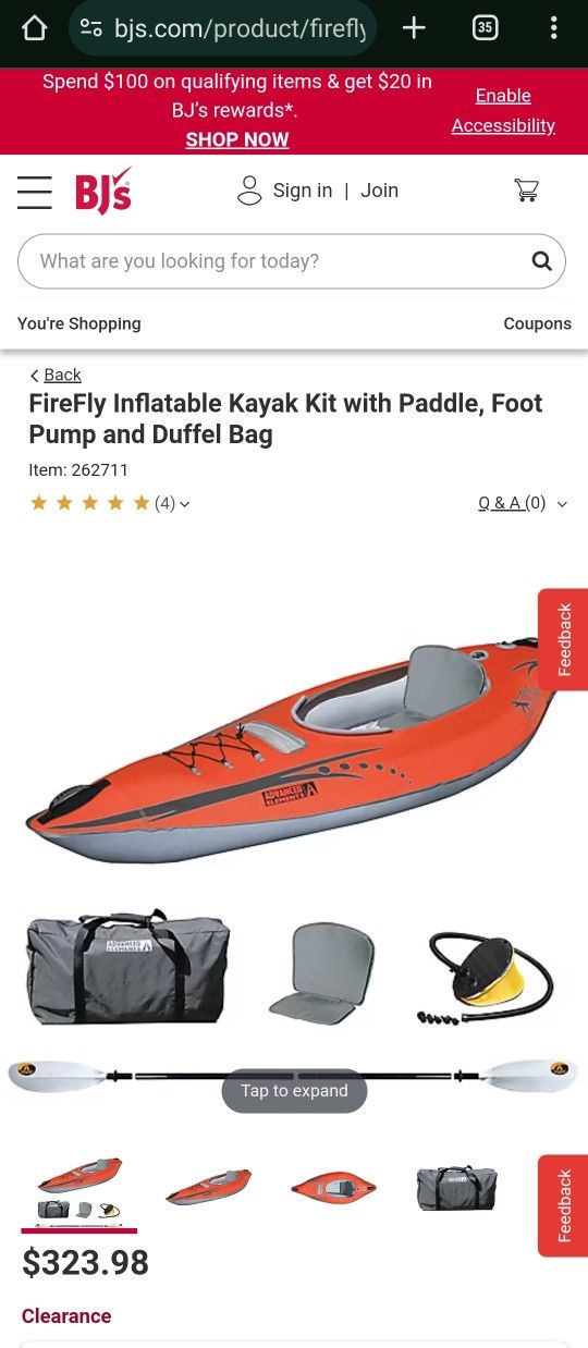 FireFly Inflatable Kayak