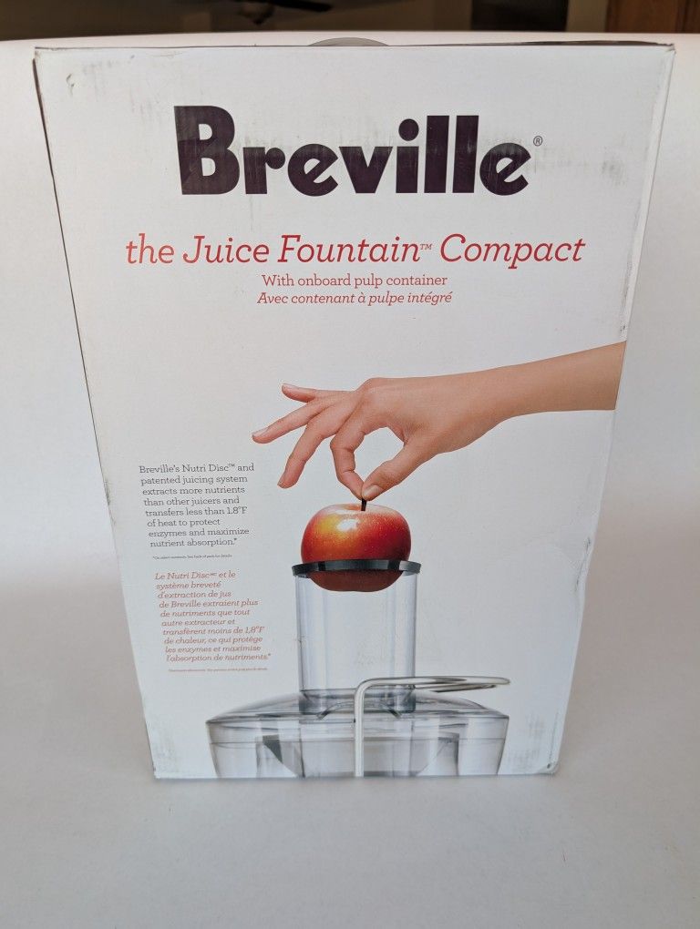 NEW In Box Breville Juicer Juice Fountain Compact