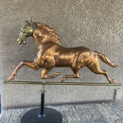 Copper Horse Yard Ornament 34“ X 28”