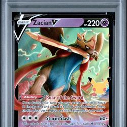 Zacian V #016 Celebrations 2021 Pokemon - PSA 10