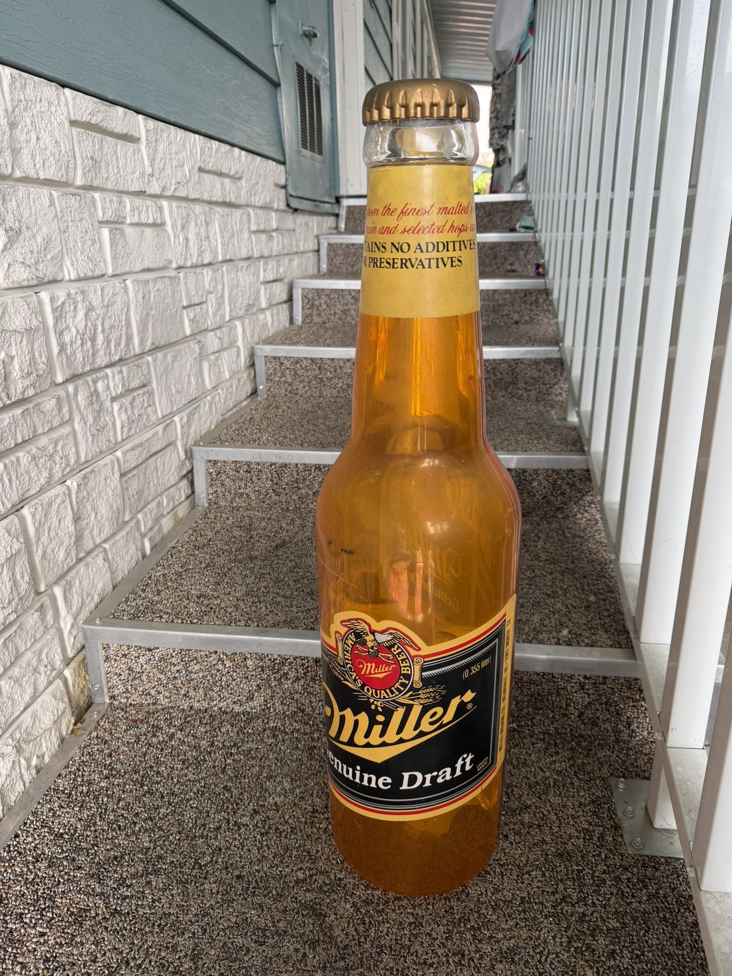 Miller, Beer Bottle Decoration, Tall And Large