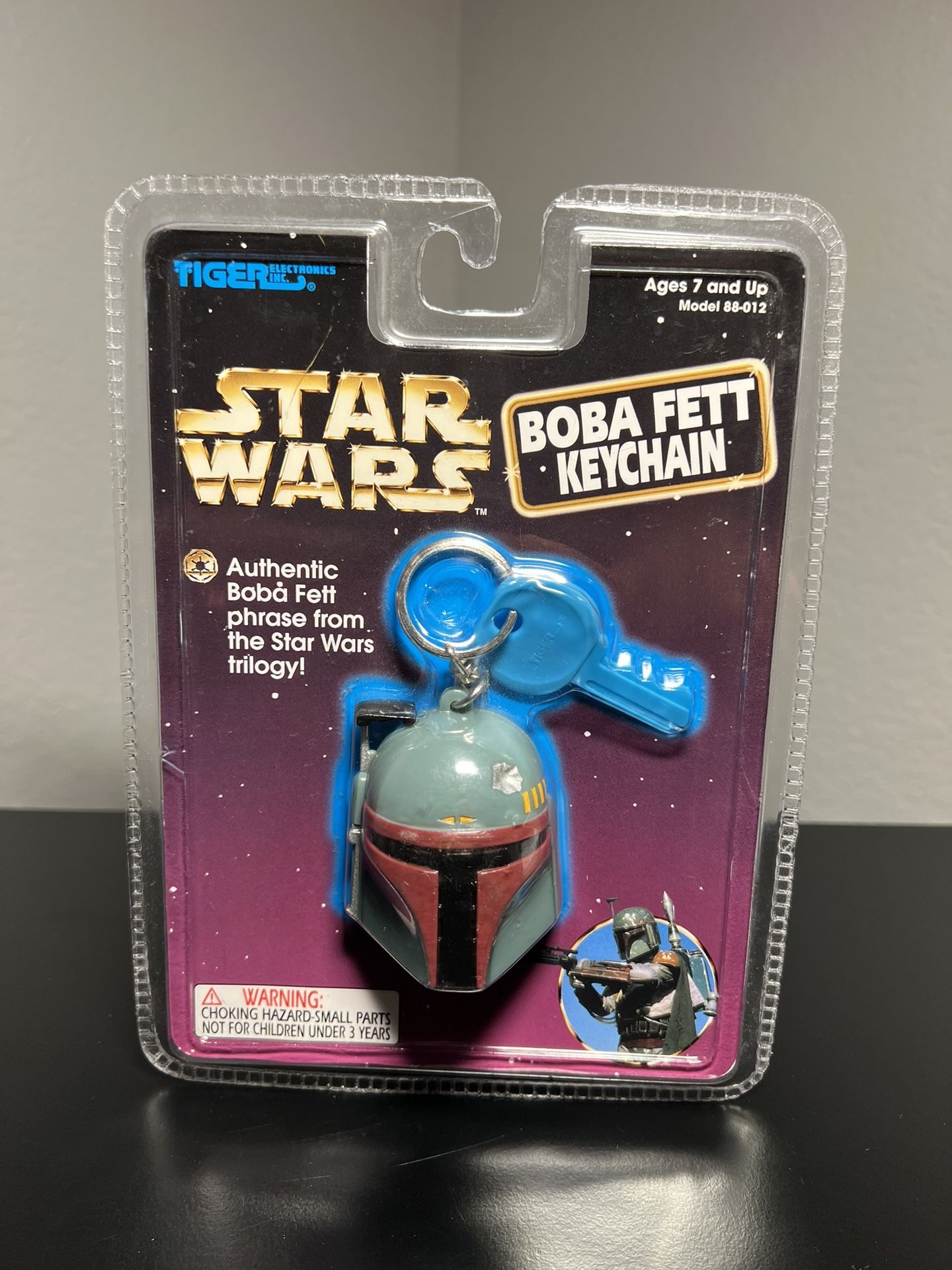 Vintage 1997 Tiger Electronics Star Wars Boba Fett Electronic Keychain