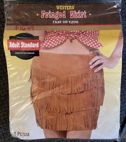Western Fringed Skirt