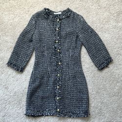 Zara Tweed Mini Dress/ jacket. Xs-S