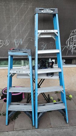 Werner Fiberglass Step Ladders – Set of 2