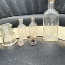 Antique Apothecary Bottle (Raleigh’s)  Insulator (Hemingway) & More