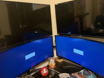 2 LG curved UltraWide monitors