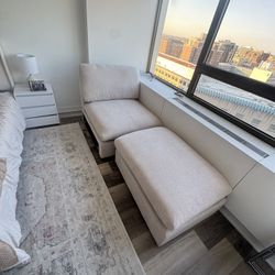 Matching Chair And Ottoman