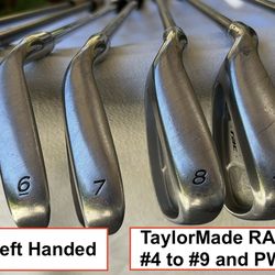 Left Handed TaylorMade RAC Iron Set
