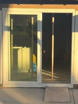Milgard dual pane sliding glass door