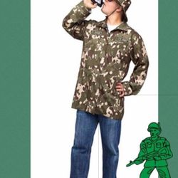 FUN WORLD BRAND "LIEUTENANT LOADED!" MENS ARMY GUY COSTUME SIZE LARGE NEW!