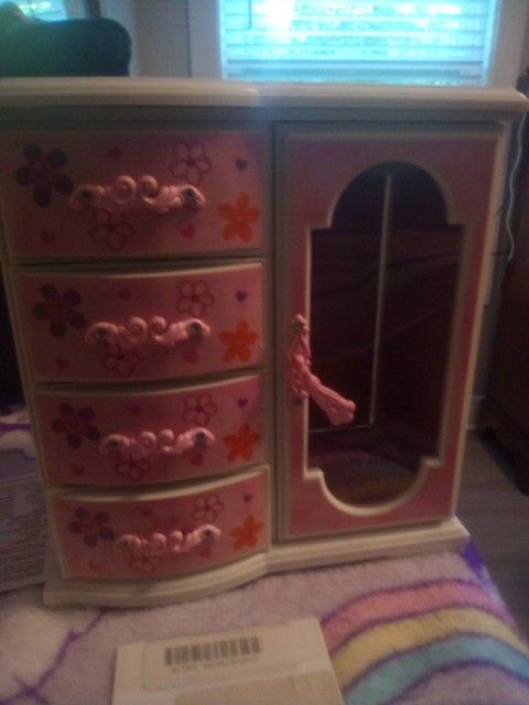 Mele & Co Pink With Flowers Jewelry Box