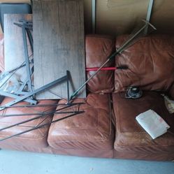 Couch And Workout Equipment 