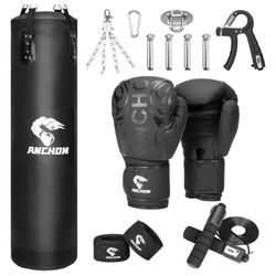 Punching Bag Set With Gloves and Accessories Boxing