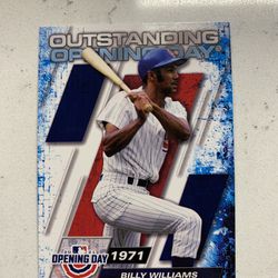 2021 Opening Day Outstanding Opening Days #OOD-7 Billy Williams - Chicago Cubs