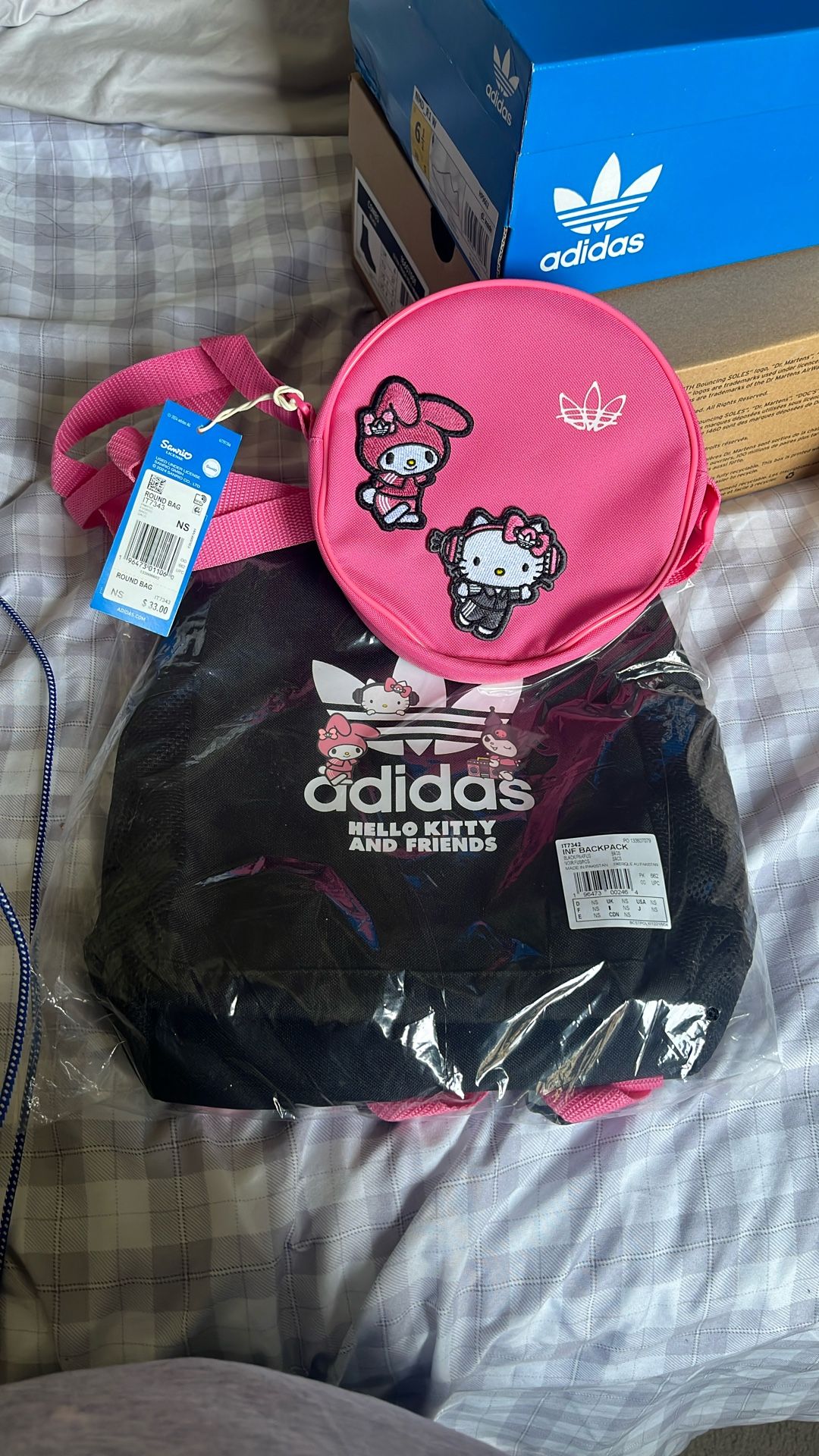 Hello Kitty Adidas Backpack And Small Purse