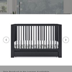 Convertible Crib with Drawer – GREENGUARD Gold Certified, Full-Size Nursery Storage Drawer, Baby Crib Converts to Toddler Bed, Daybe