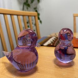 Vintage Swedish Glass Birds 