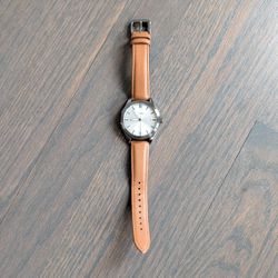 Fossil Women's Analog Quartz Watch BQ3345, Brown Leather, 18 mm