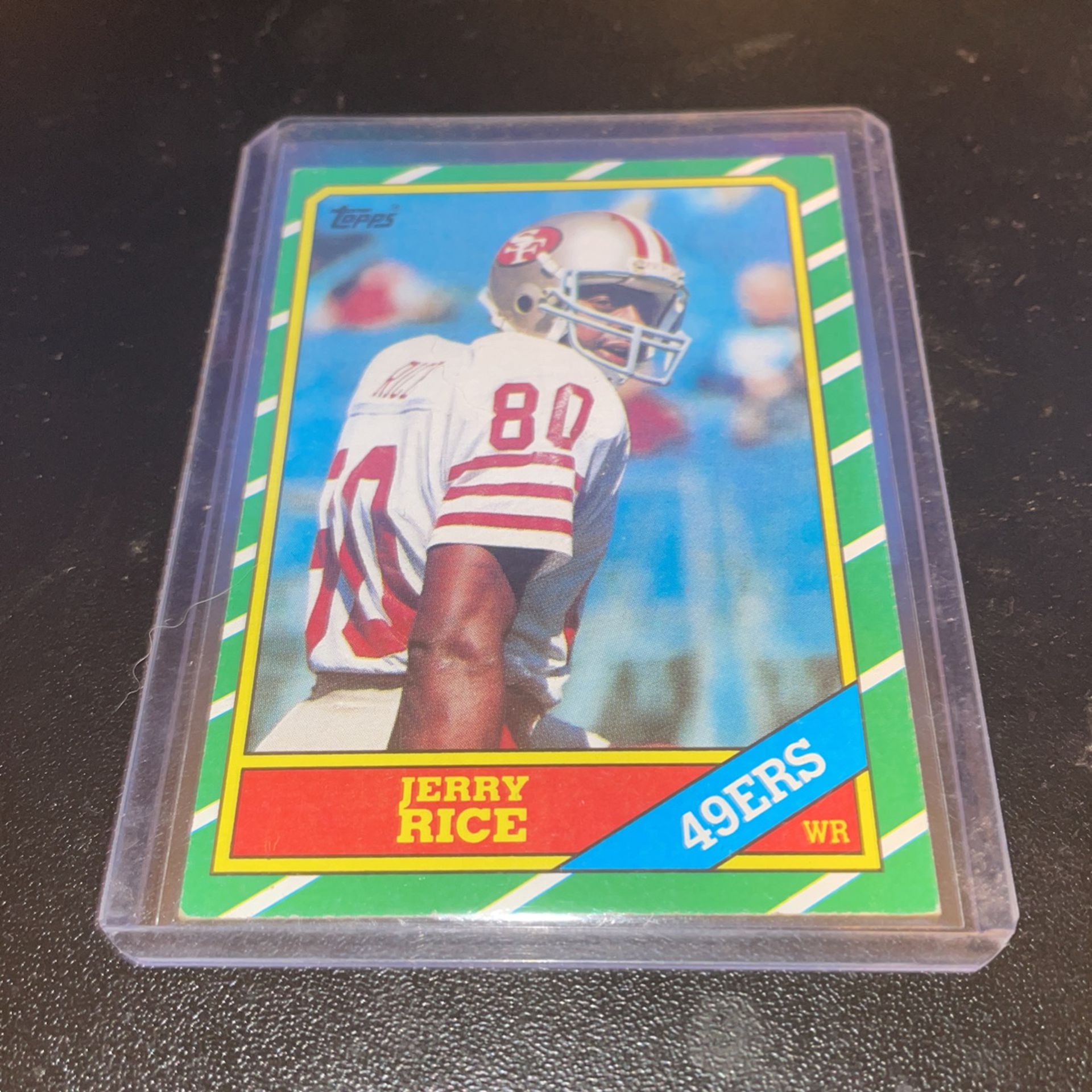 1986 TOPPS JERRY RICE RC CARD 