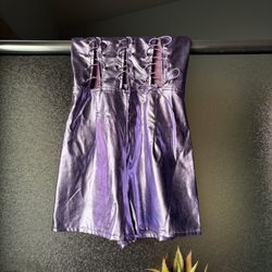 Metallic Purple Body Suit