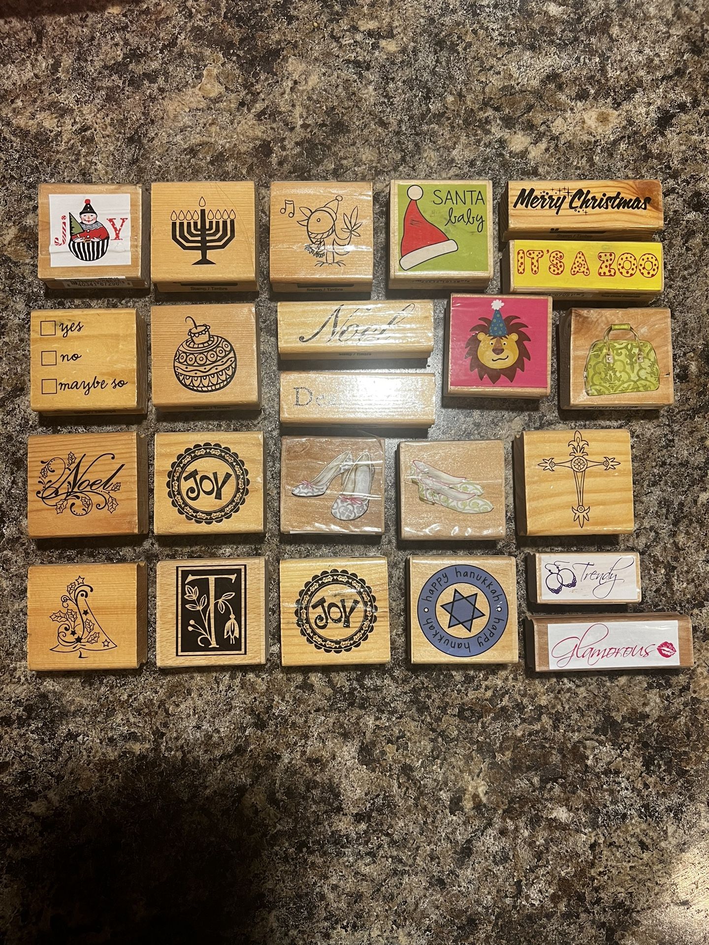 Wood Rubber Stamps