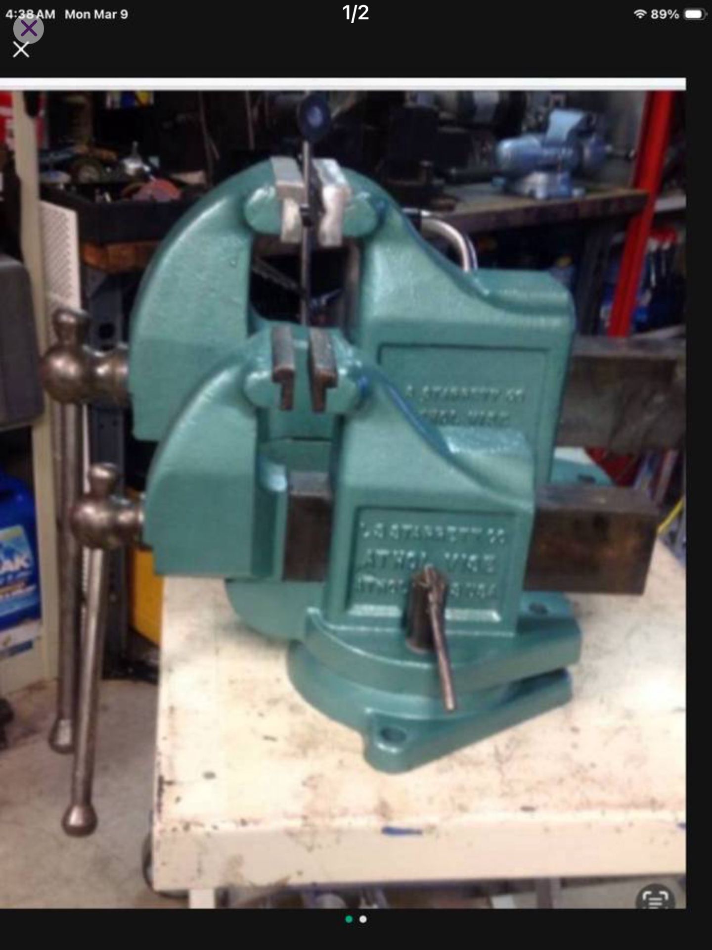 Starrett 926 Vise / 6 Inch Jaws And 924 With 4 Inch Jaws And 923 With 3 Inch Jaws