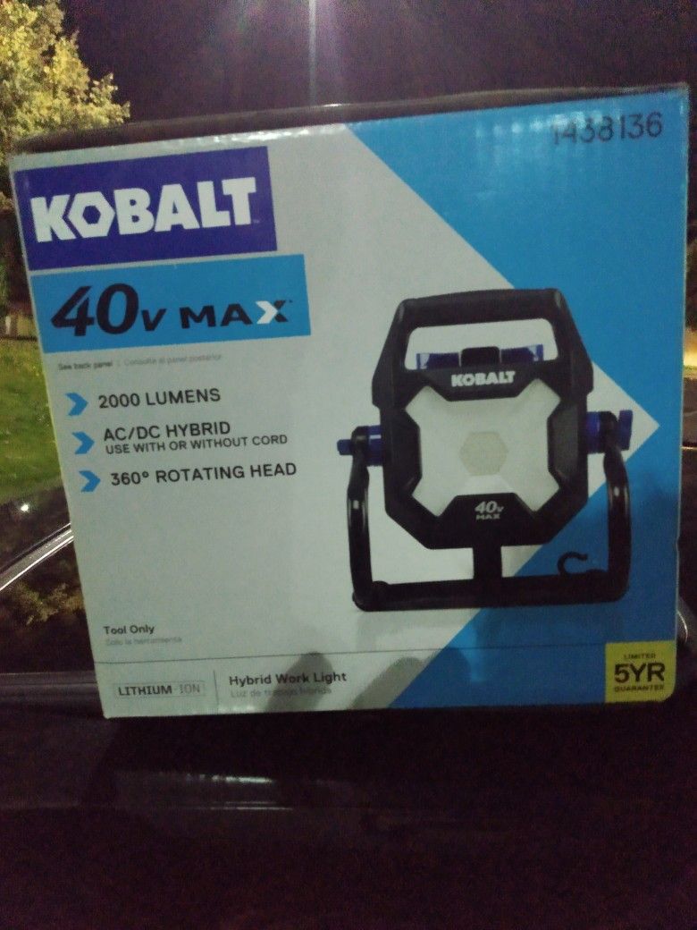 Kobalt 40V MAX Hybrid Light
