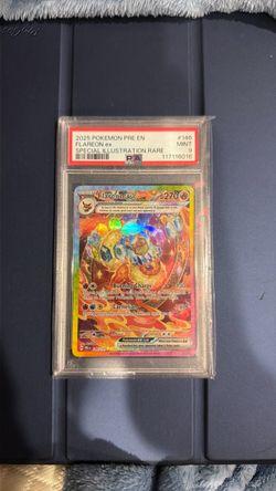 2025 Prismatic Evolutions Flareon Ex Psa Mint 9