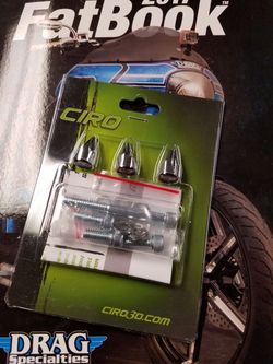 Windshield screw covers for bagger