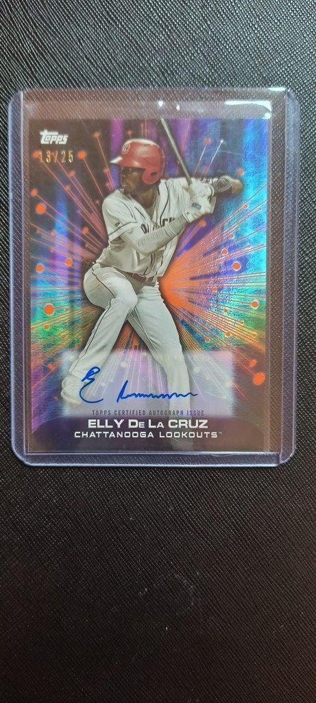 Elly De La Cruz Auto /25 Orange Future Cornerstones