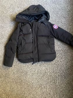 Canada Goose Black Puffer Jacket with Hood