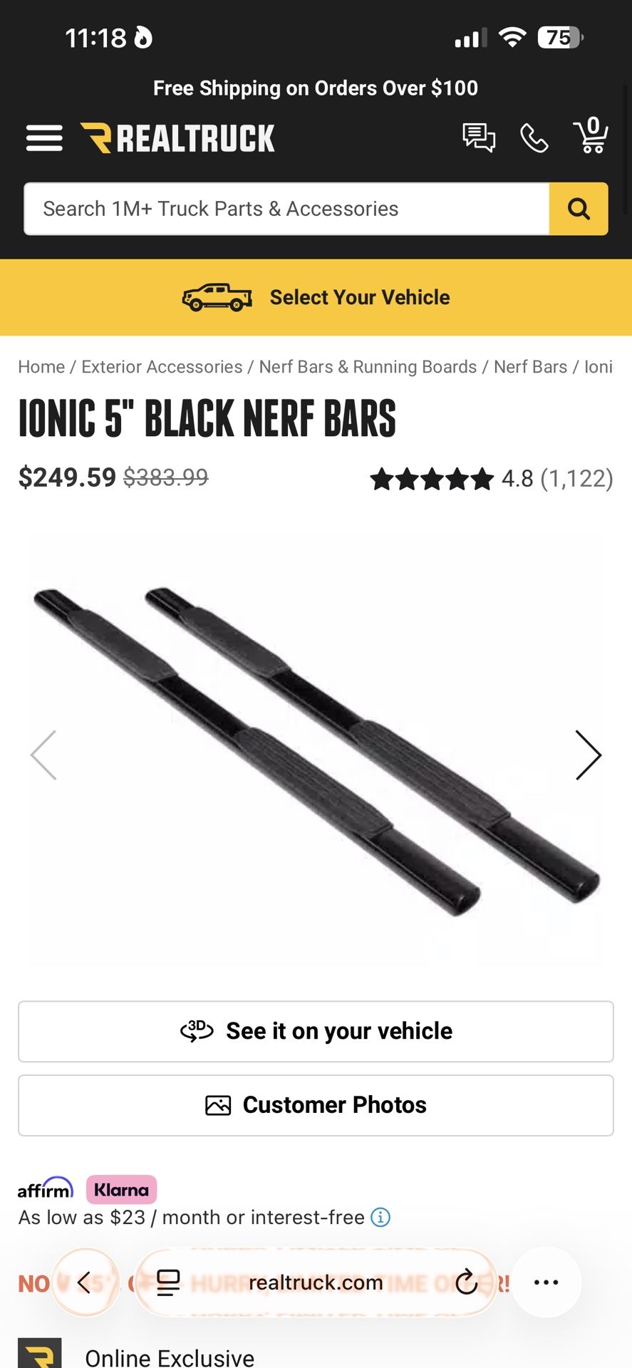 Step Bar For Truck  $120 O.B.O.