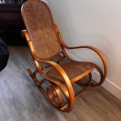 Vintage Mid Century 70’s Bentwood Rocking Chair 