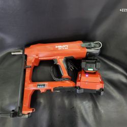 HILTI BX 3-22 BATTERY POWERED NAILER (NURON)  W/ 3.98 Ah Battery And Charger Set Tool 

