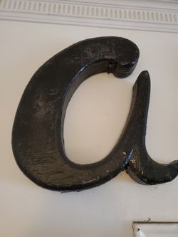Large wall hanging letters