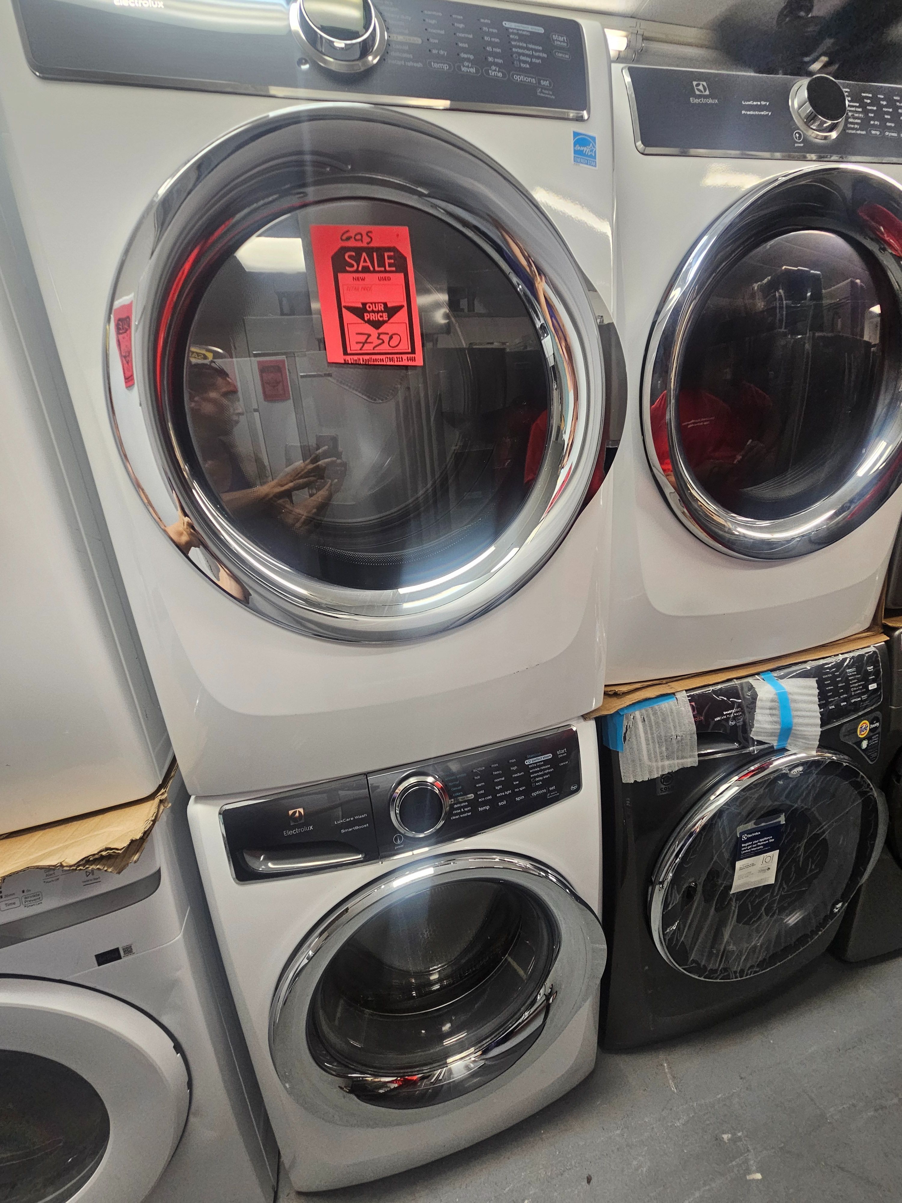 Electrolux Gas stackable front load washer and dryer set