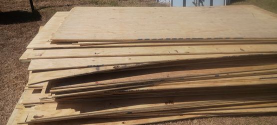 3/8" 4x8 plywood sheets   $30
