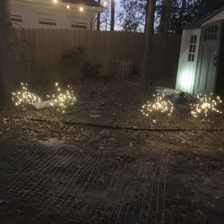 QiShi Outdoor Solar Garden Lights 120 LED Solar Powered Decorative Stake Landscape Light DIY Flowers