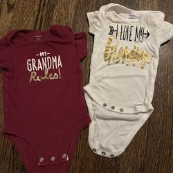 Grandma Onesies lot for baby 3-6 months