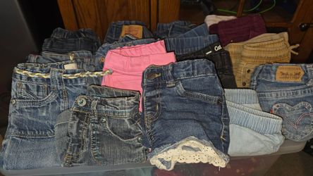 Girls Size 4 Jeans & Shorts Bundle | 19 Pieces | Great Condition