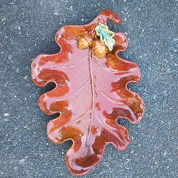 Lovely Oak Candy / Nut Dish / Home Decor