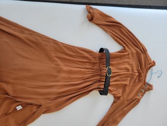 Zara Earth Tone Long Sleeve Dress