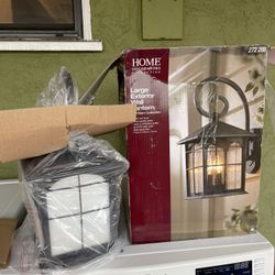 Home Decorators Collection Brimfield 3-Light Aged Iron Outdoor Wall Lantern Sconce