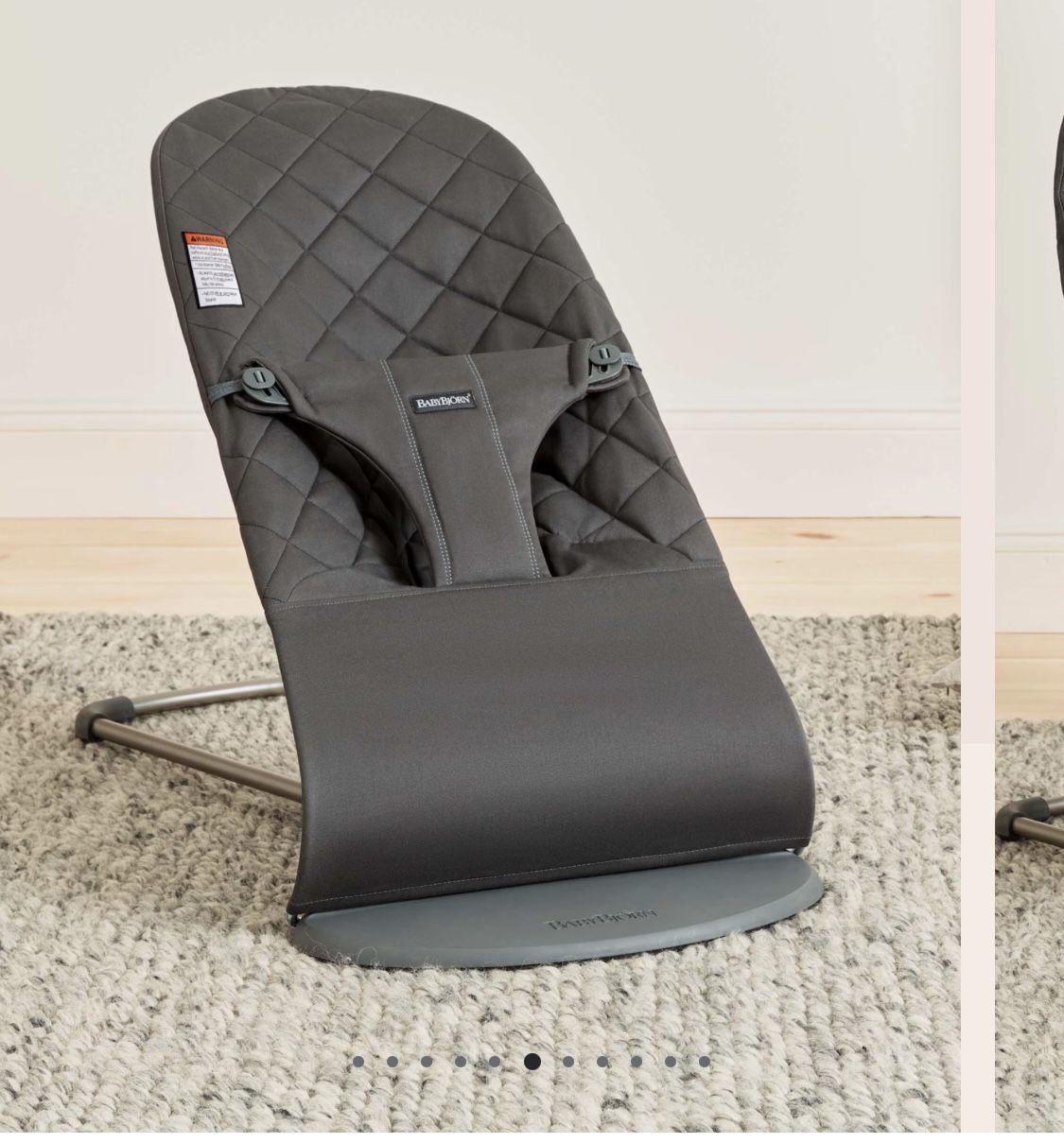 BabyBjorn Quilted Bouncer - Anthracite (Gray)