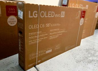 New 55 Inch LG Oled LG C6 Smart TV 4K UHD with 165 Hz refresh rate. Brand new in the box.