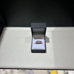 14K White Gold Men’s Diamond Ring Size 9.5 