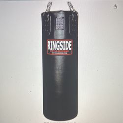 Ringside 100 Pounds Leather Boxing Punching Heavy bag With  Free Gloves