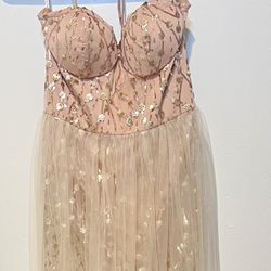 White Fox Boutique In The Spotlight Maxi Dress Gold