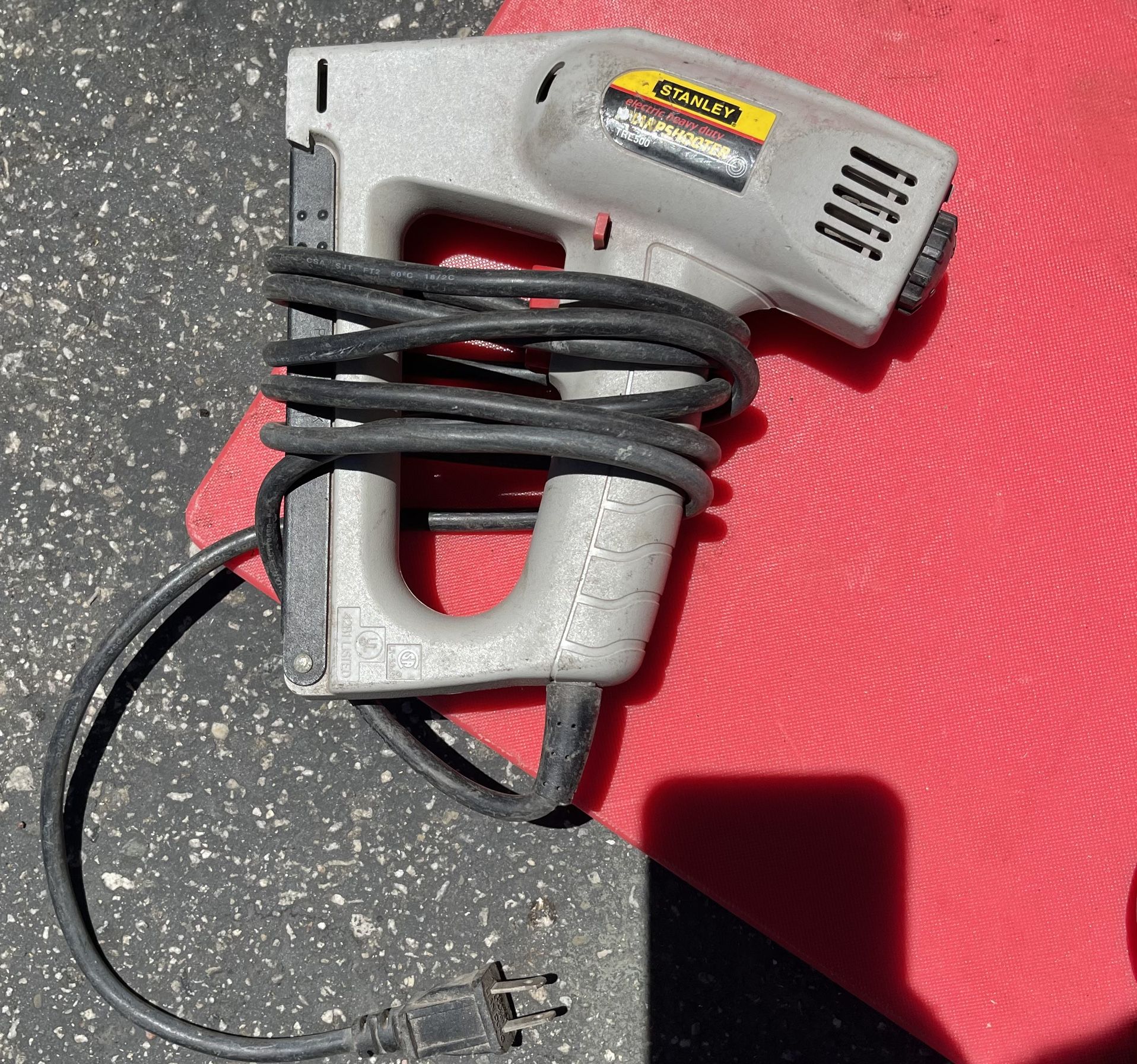 Stanley Electric Staple/Brad Nail Gun, specifically the TRE550Z model.  